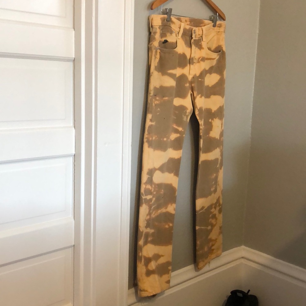 501 Levi’s with bleach stripes